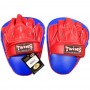 Twins Special PML10 Лапы Боксерские Тайский Бокс Гнутые "Focus Mitts In Curved Style" Синий с Красным